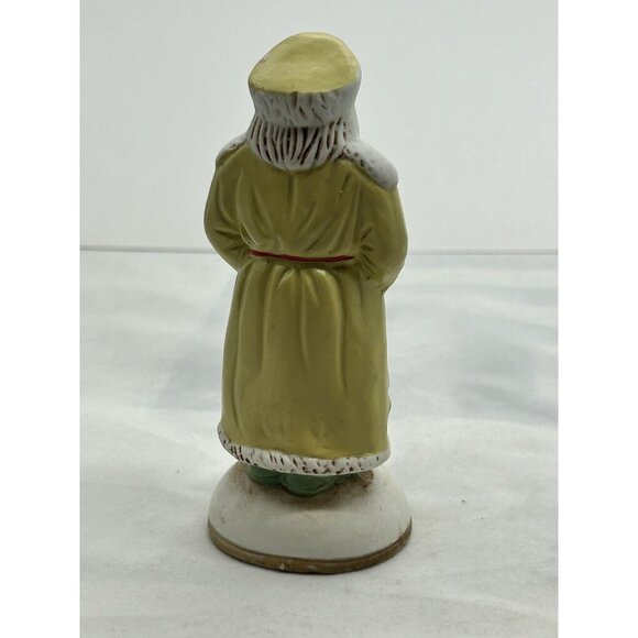 Christmas 1903 Russia Vintage Old World Ceramic Santa Claus Figurine 4.25" - Picture 3 of 6